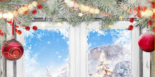 Fönsterdekorationer till jul