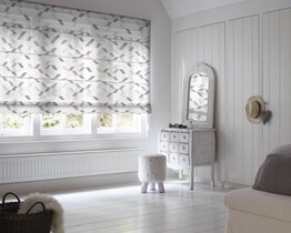 Internal roman blinds