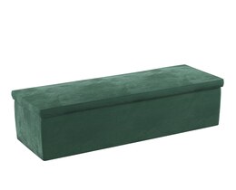 Klädd förvaringslåda
