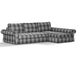Backabro bäddsoffa med schäslongöverdrag