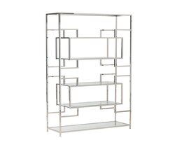 Bokhylla Hypnose silver 115x40x202cm