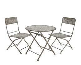 Trädgårdsset Zoe bord + 2 stolar