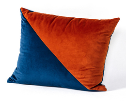 Poduszka Patchwork kwadratowa kopparbläck
