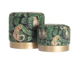 Set puffar Wild Cat guld - 2 st