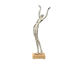 Dekoration Silver Woman III vis. 52 cm