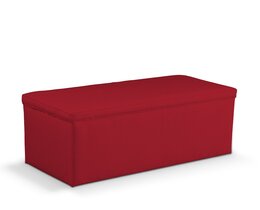 Klädd förvaringslåda