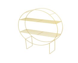 Hyllställ Chicago guld höjd 60,5 cm