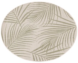 Dywan Lineo beige/djungelgrön 120cm