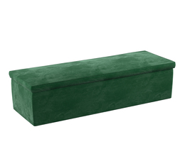 Klädd förvaringslåda