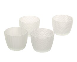 Świeczniki Altare 4szt. mjölkglas