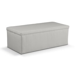 Klädd förvaringslåda