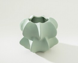 Wazon Kronblad Grön 15x17 cm
