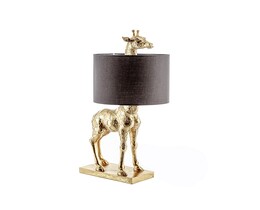 Bordlampa Guld Giraff 70cm