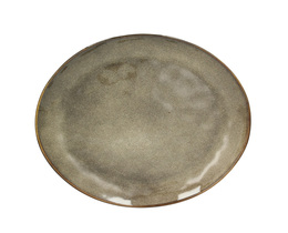 Tallrik middagsglass Ø27cm brun