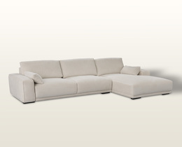 Soffa Silkeborg crème vit höger