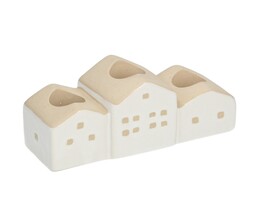 Świecznik Hauses 13x5x7cm vit