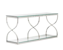 Konsolbord Dubai silver 140x40x80
