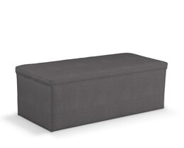 Klädd förvaringslåda