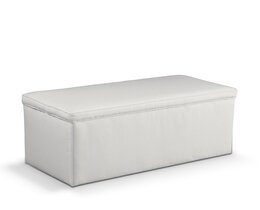 Klädd förvaringslåda
