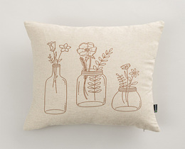 Kuddfodral till kudde Rustik Bloom 45x45 cm