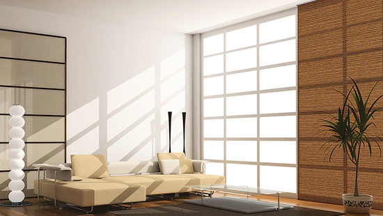 Fritt hängande persienner för inomhusbruk