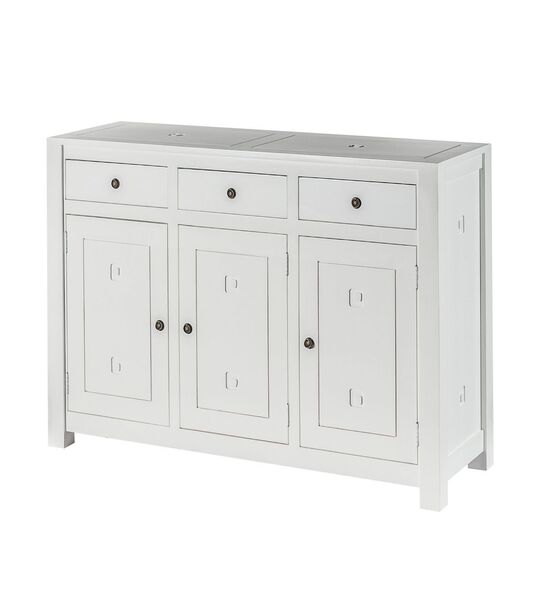 Chest of drawers Noa white, 3doors + 3drawers 150x50x100cm
