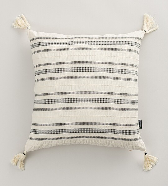 Cushion cover for cushion Linea Graphite Tassel 45x45 cm