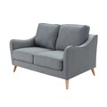 Sofa Venuste denim blue/brown 2-seater