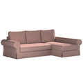 Backabro sofa Bed with Chaise Longue Cover